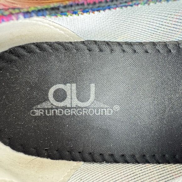 Air Underground Slip On Sneakers Womens Size 9.5 Pink Multi-color Knit Lace-Up - Picture 11 of 12